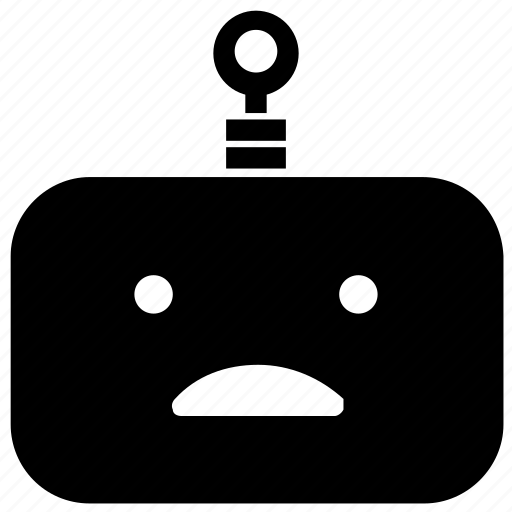 Emoticon, robot, sad icon - Download on Iconfinder