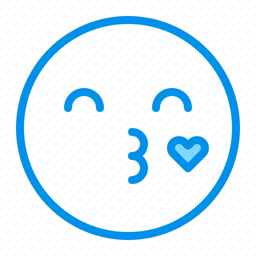 Emoji, emoticon, face, heart, kiss icon - Download on Iconfinder