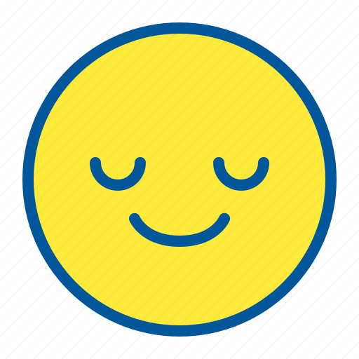 Emoji, emoticon, face, happy, serenity icon - Download on Iconfinder