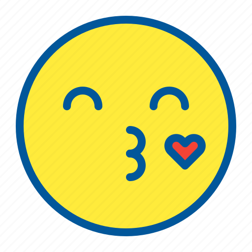 Emoji, emoticon, face, heart, kiss icon - Download on Iconfinder