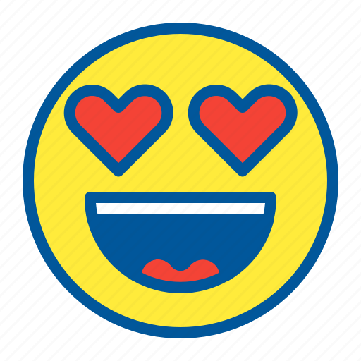 Emoji, emoticon, face, heart, love icon - Download on Iconfinder