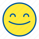 emoji, emoticon, face, happy, smile