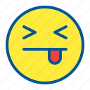 emoji, emoticon, face, tongue