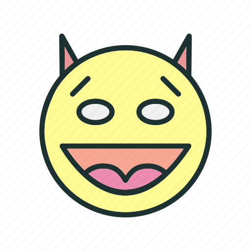 Devil, smile, emoji icon - Download on Iconfinder