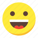 emoji, emoticon, face, happy, smile