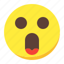emoji, emoticon, face, omg, surprised