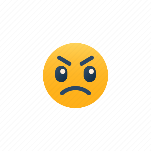 Angry, emoji, expression, emotional, anger, annoyed, upset icon - Download on Iconfinder