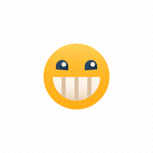 Beaming, smile, emoji, expression, emotional, happy, cheerful icon - Download on Iconfinder