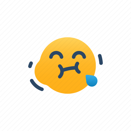 Chewing, emoji, expression, feeling, emotional, chew, hold back laughter icon - Download on Iconfinder