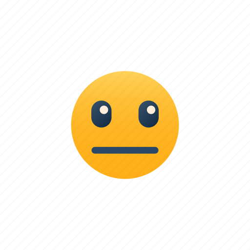 Neutral, emoji, expression, feeling, emotional, meh, so so icon - Download on Iconfinder