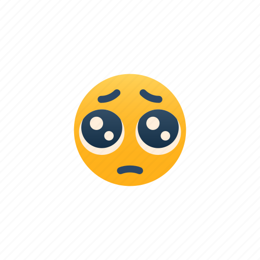 Pleading Emoji Expression Emotional Please Implore Plead Icon