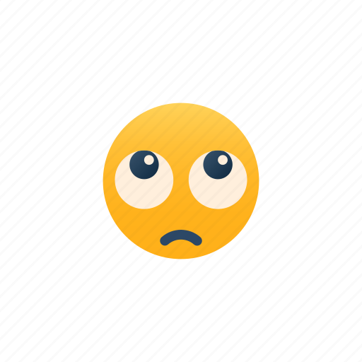 Rolling eyes, emoji, expression, emotional, disdain, bored, boredom icon - Download on Iconfinder