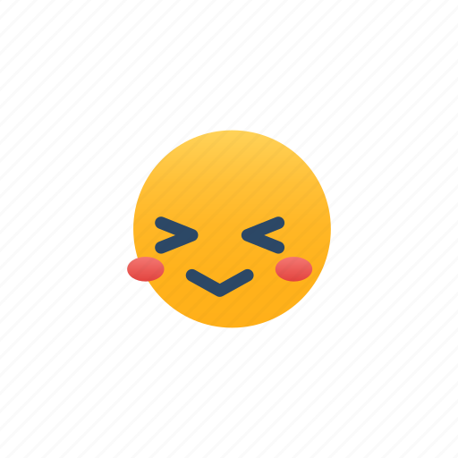 Shy, emoji, expression, emotional, embarrass, embarrassed, in love icon - Download on Iconfinder