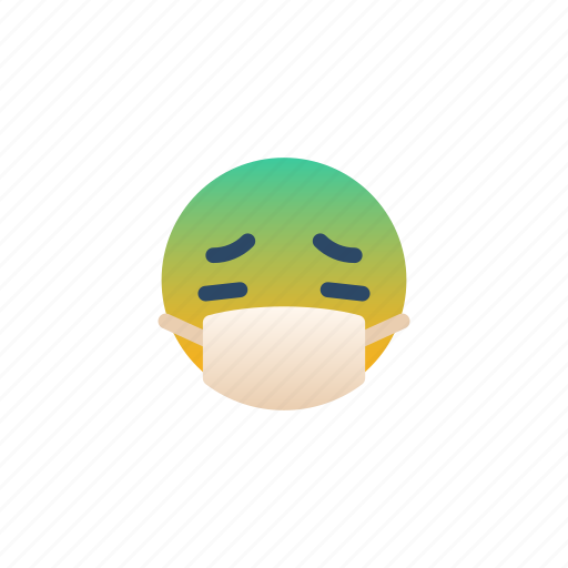 Sick, medical mask, emoji, expression, emotional, covid-19, illness icon - Download on Iconfinder