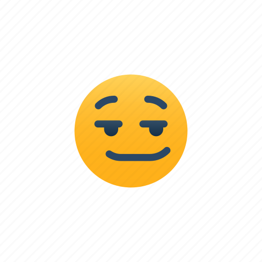 Smirk, emoji, expression, feeling, emotional, smirking, sneer icon - Download on Iconfinder