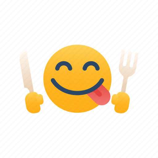 Straving, emoji, expression, emotional, hungry, eating, delicious icon - Download on Iconfinder
