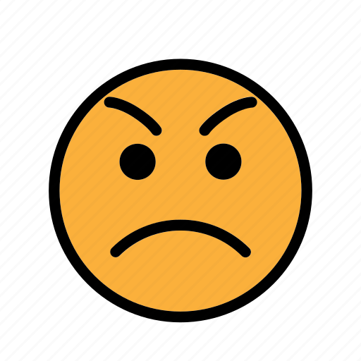Angry, smiley, upset icon - Download on Iconfinder