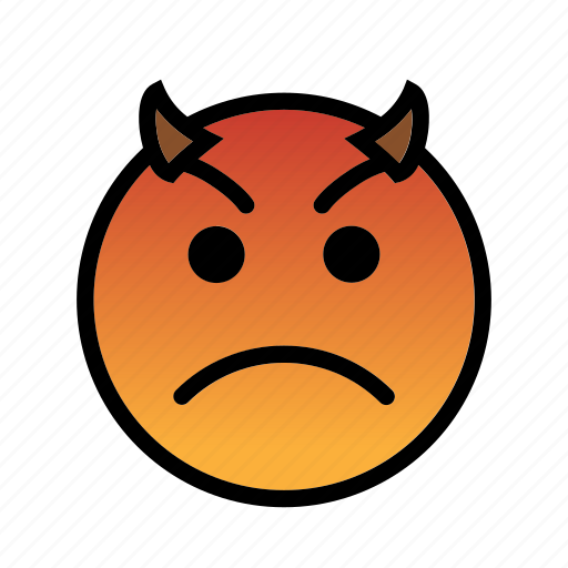 Angry, devil, evil, smiley, upset icon - Download on Iconfinder