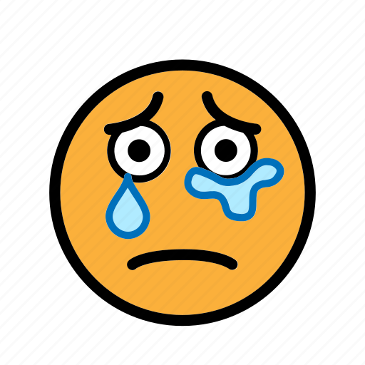 Pain, sad, sad and cry, smiley, tear icon - Download on Iconfinder