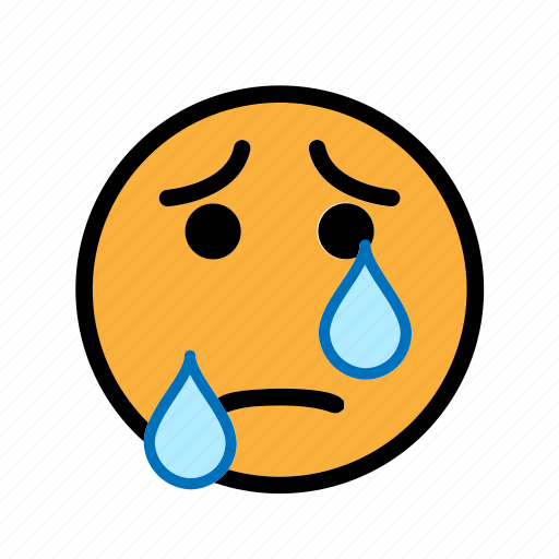 Cry, sad, smiley, tear icon - Download on Iconfinder