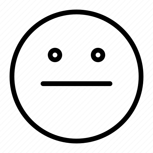 Emoji, emoticon, face, reactionless icon - Download on Iconfinder