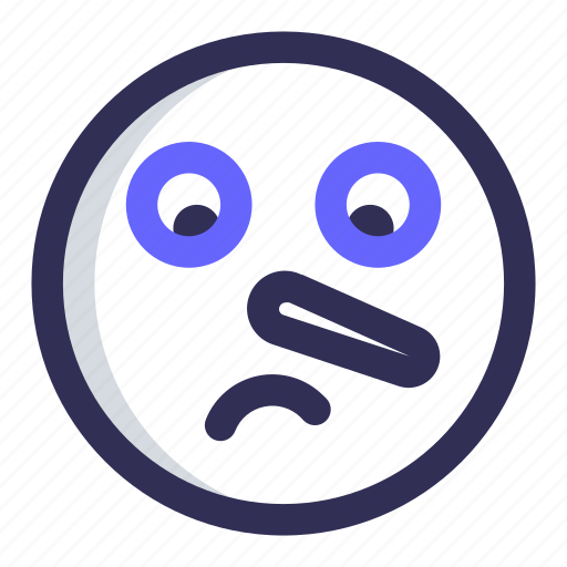 Confuse, emoji, emotion, expression, face, happy icon - Download on Iconfinder