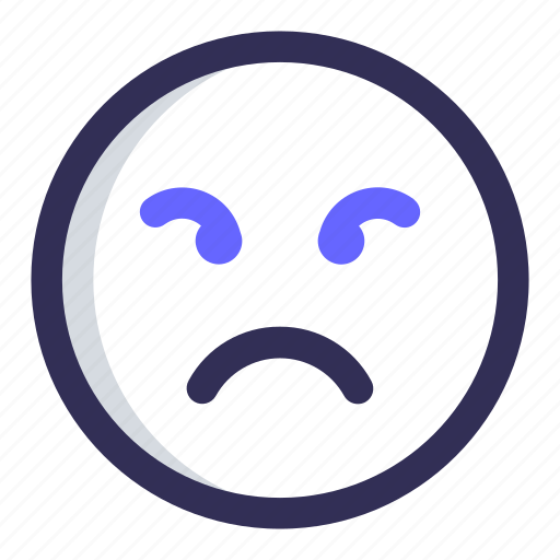 Angry, emoticon, emoji, emotion, feeling, sad icon - Download on Iconfinder