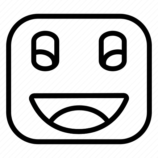 Emoji, emoticon, emoticons, expression, happy, laugh, face icon - Download on Iconfinder
