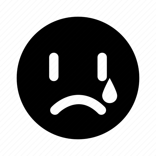 Cry, emoji, single, tear icon - Download on Iconfinder