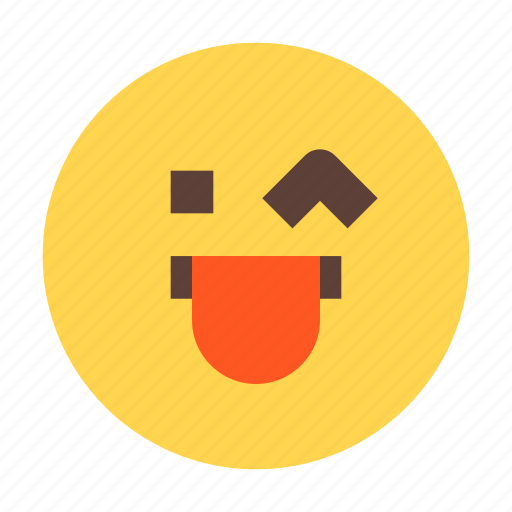 Grin, tongue, wink, emoji, emoticon, smileys icon - Download on Iconfinder