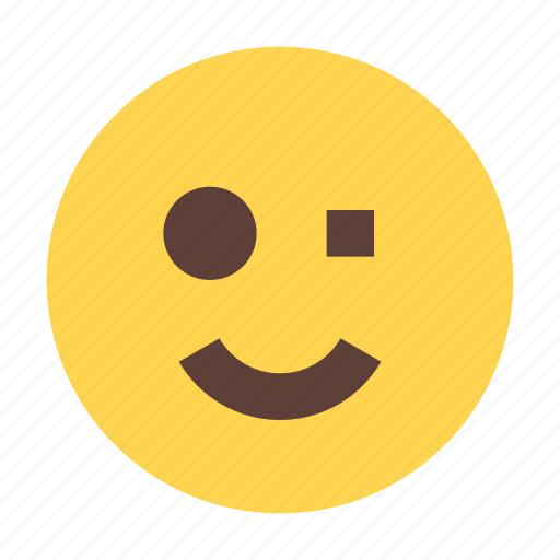 Smile, wink, emoji, emoticon, smileys icon - Download on Iconfinder