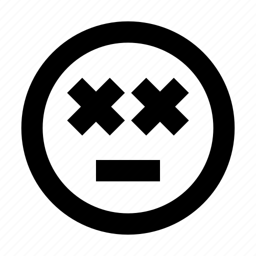 Dizzy, meh, emoticon, emotion, emoji, smiley icon - Download on Iconfinder