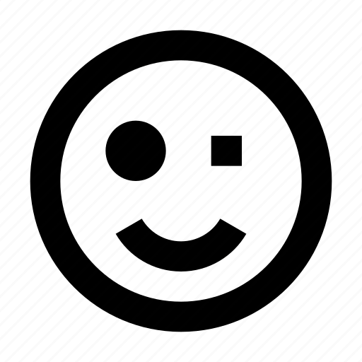 Smile, wink, emoticon, emotion, emoji, smiley icon - Download on Iconfinder