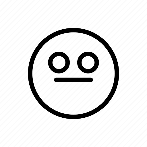 Confused, emoji, face, neutral, smile icon - Download on Iconfinder