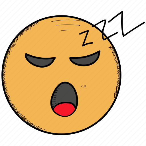 Emoticon, face, mouth, open, sleeping, snoring, zzz icon - Download on Iconfinder