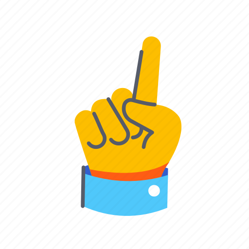 Pointing, up, hand, gesture, finger, one, pointer icon - Download on Iconfinder
