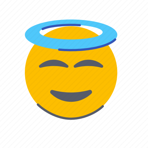 Face, halo, emoji, emoticon, smiley, feeling, expression icon - Download on Iconfinder