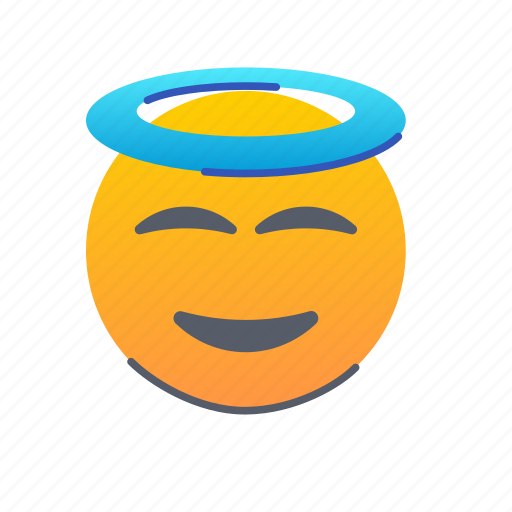 Face, halo, emoji, emoticon, smiley, feeling, expression icon - Download on Iconfinder
