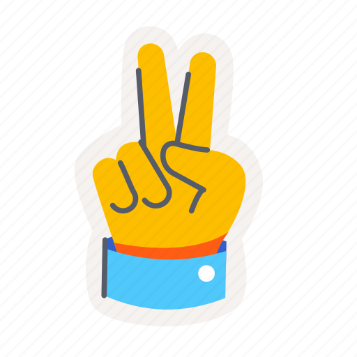 Victory, peace, hand, sign, gesture, finger, love icon - Download on Iconfinder