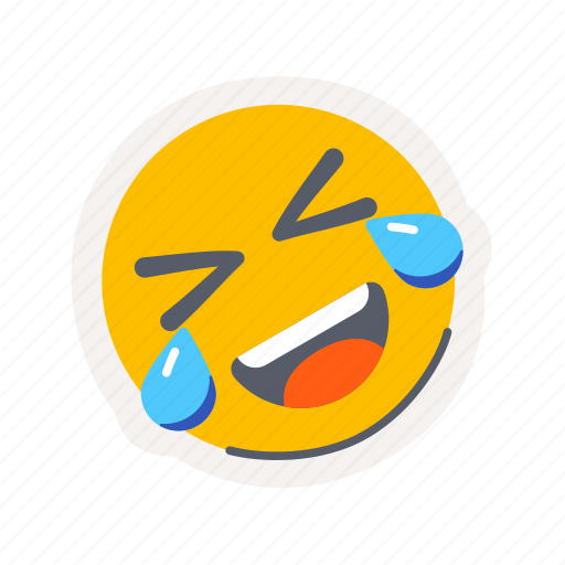 Laugh, rolling, emoji, expression, funny, tears, humor icon - Download on Iconfinder