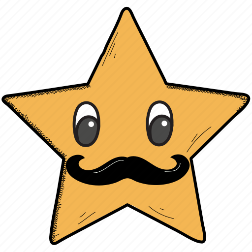 Character, emoji, emoticon, hipster, mustache, smiley icon - Download on Iconfinder
