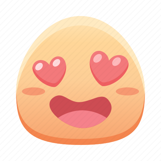 Emoji, emoticon, face, feeling, girl, happy, inlove icon - Download on Iconfinder