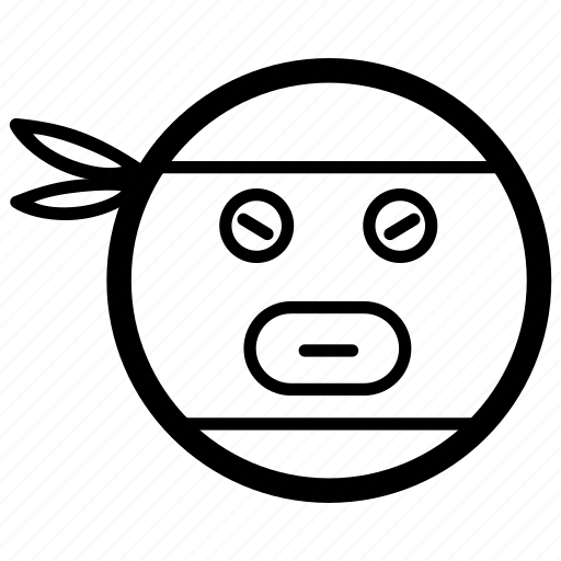 Bandit Emoji Emoticon Outlaw Robbery Thief Icon