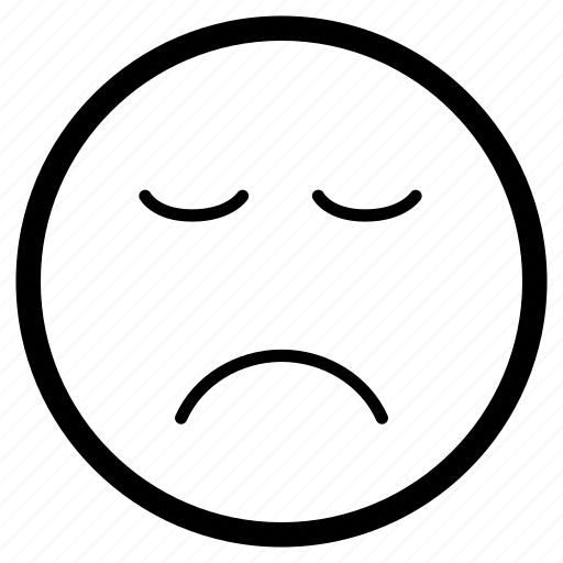 Depressed, disappointed, emoji, emoticon, sad icon - Download on Iconfinder