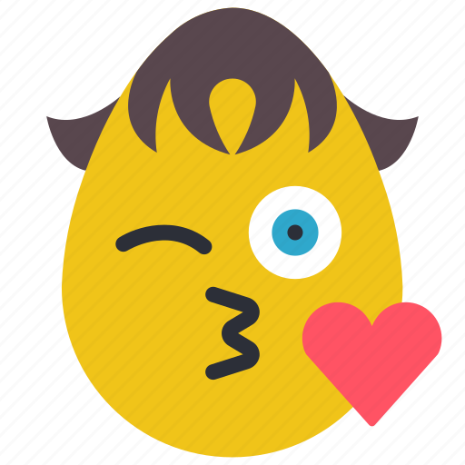 Boy, emojis, fancy, flirt, heart, kiss icon - Download on Iconfinder