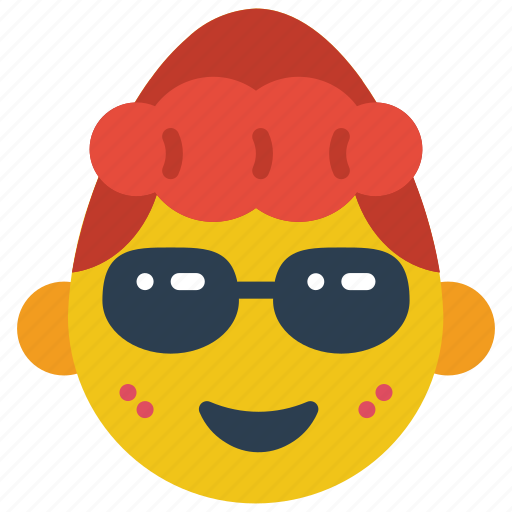 Cool, emojis, girl, glasses, shades, sun glasses icon - Download on Iconfinder