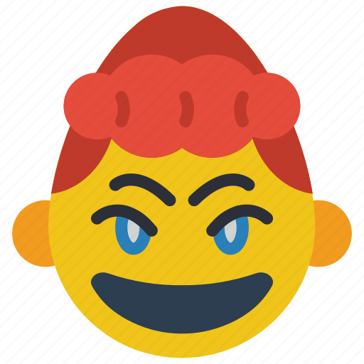 Emojis, girl, happy, joy, laugh, lol, smile icon - Download on Iconfinder
