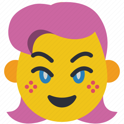 Emojis, girl, happy, laugh, smile, smiley icon - Download on Iconfinder