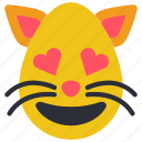 cat, emojis, first, hearts, kitten, kitty, love