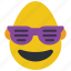 bold, cool, emojis, first, glasses, man, shades 